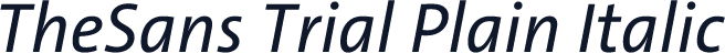 TheSans Trial Plain Italic