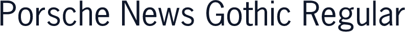 Porsche News Gothic Regular