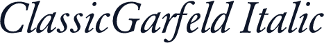 ClassicGarfeld Italic