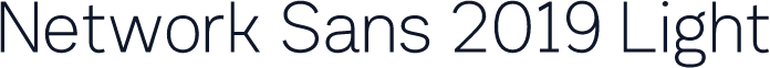 Network Sans 2019 Light