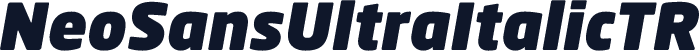 NeoSansUltraItalicTR