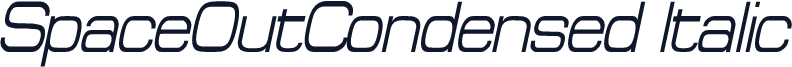 SpaceOutCondensed Italic
