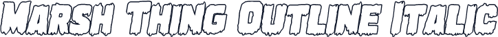 Marsh Thing Outline Italic