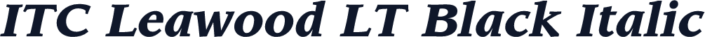 ITC Leawood LT Black Italic