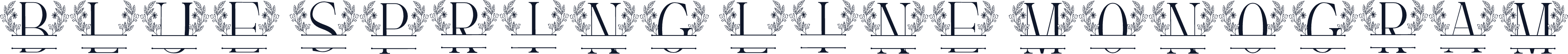 Blue Spring Line Monogram