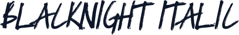 Blacknight Italic