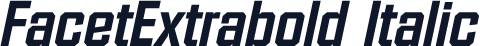 FacetExtrabold Italic