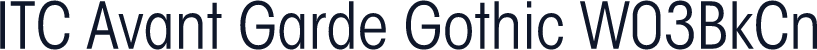 ITC Avant Garde Gothic W03BkCn