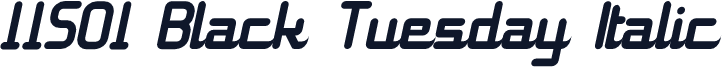 11S01 Black Tuesday Italic