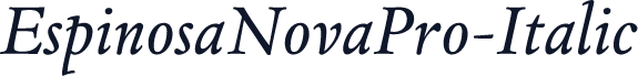 EspinosaNovaPro-Italic
