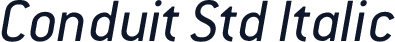 Conduit Std Italic