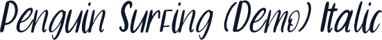 Penguin Surfing (Demo) Italic