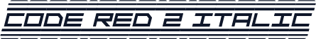 Code Red 2 Italic