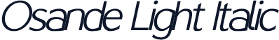 Osande Light Italic