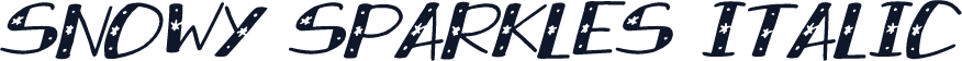 Snowy Sparkles Italic