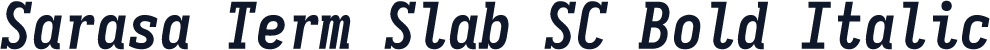 Sarasa Term Slab SC Bold Italic