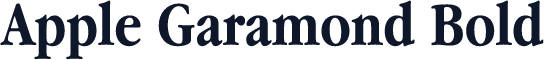 Apple Garamond Bold