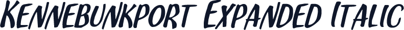 Kennebunkport Expanded Italic