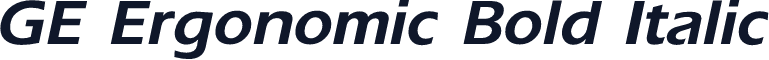 GE Ergonomic Bold Italic