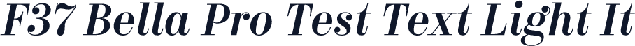 F37 Bella Pro Test Text Light It