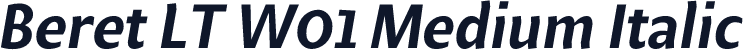 Beret LT W01 Medium Italic