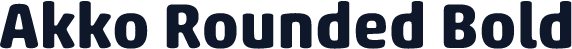 Akko Rounded Bold