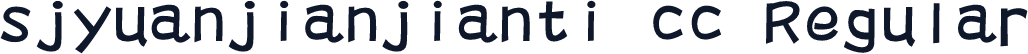 sjyuanjianjianti cc Regular
