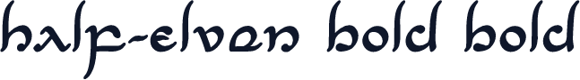 Half-Elven Bold Bold