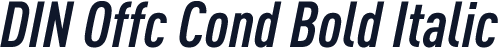 DIN Offc Cond Bold Italic