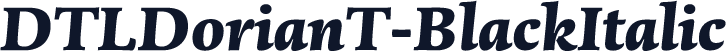 DTLDorianT-BlackItalic