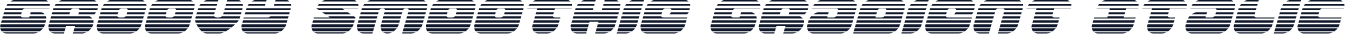 Groovy Smoothie Gradient Italic