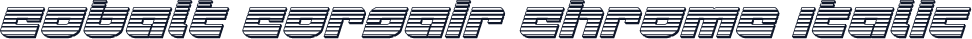 Cobalt Corsair Chrome Italic