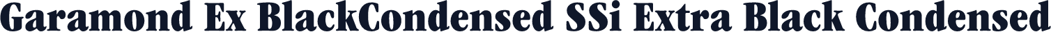 Garamond Ex BlackCondensed SSi Extra Black Condensed