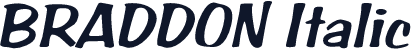 BRADDON Italic