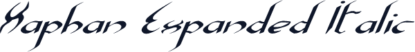 Xaphan Expanded Italic