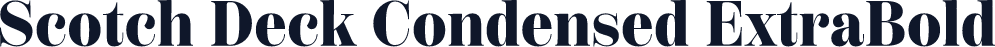 Scotch Deck Condensed ExtraBold