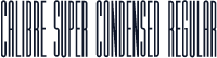 Calibre Super Condensed Regular