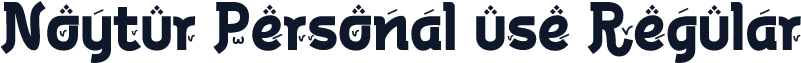 Noytur Personal use Regular