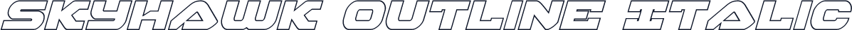 Skyhawk Outline Italic
