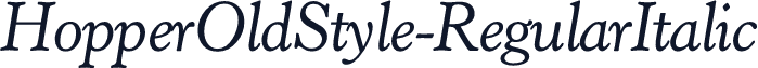 HopperOldStyle-RegularItalic