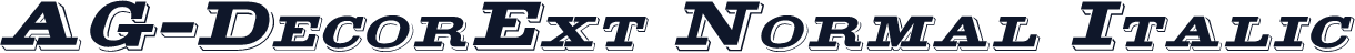 AG-DecorExt Normal Italic