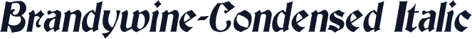 Brandywine-Condensed Italic