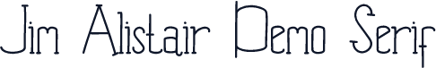 Jim Alistair Demo Serif