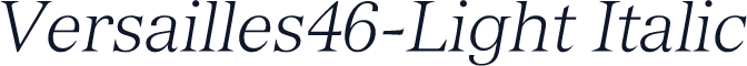 Versailles46-Light Italic