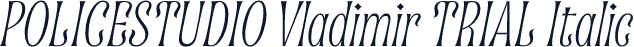 POLICESTUDIO Vladimir TRIAL Italic