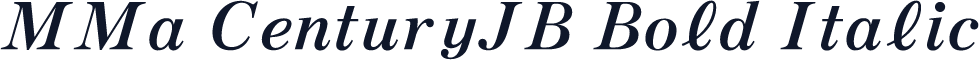 MMa CenturyJB Bold Italic
