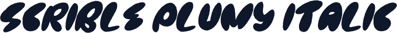 Scrible Plumy Italic