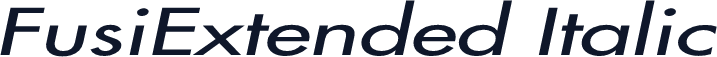 FusiExtended Italic