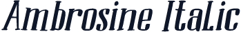 Ambrosine Italic