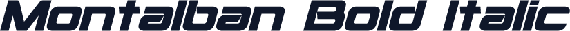 Montalban Bold Italic